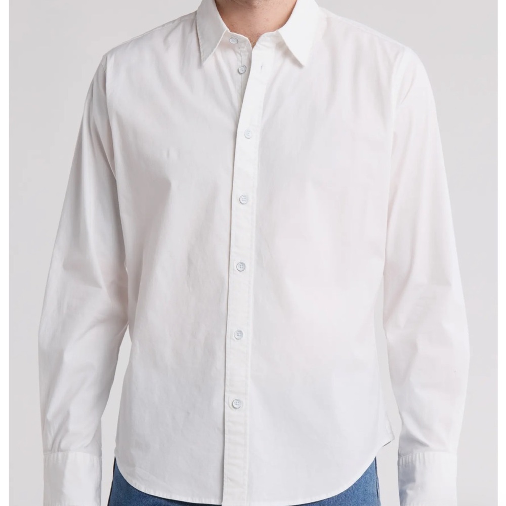 Rag & Bone Men Fit 2 Poplin Trey Button Up Shirt Sz M